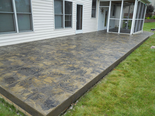 How do you decorative concrete overlay to your patio?